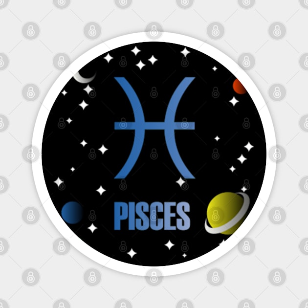 PISCES SIGN Magnet by RENAN1989